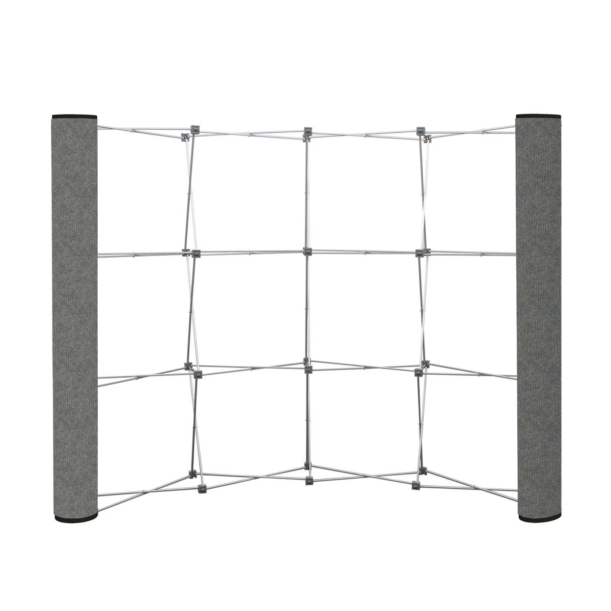 Curved Show 'N Rise Floor Display End Panel (Fabric) 1