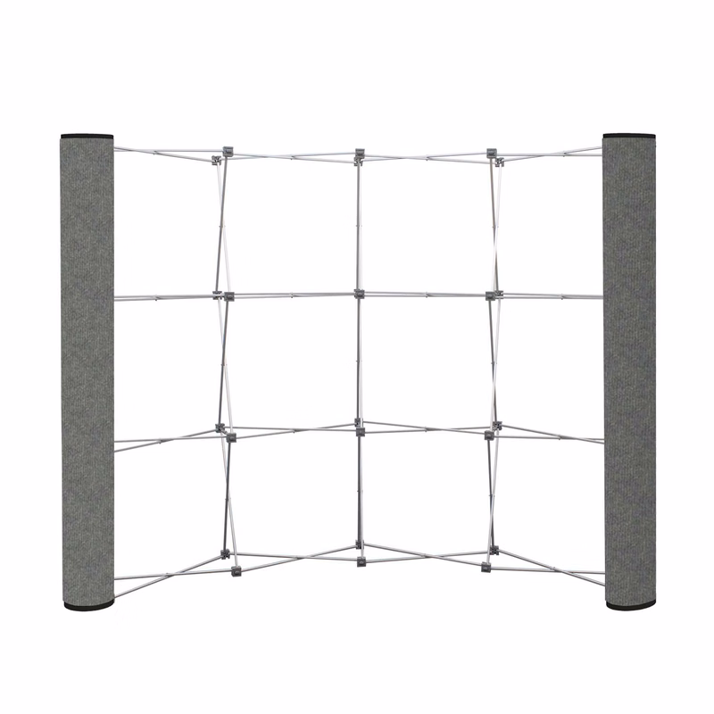 Curved Show 'N Rise Floor Display End Panel (Fabric)