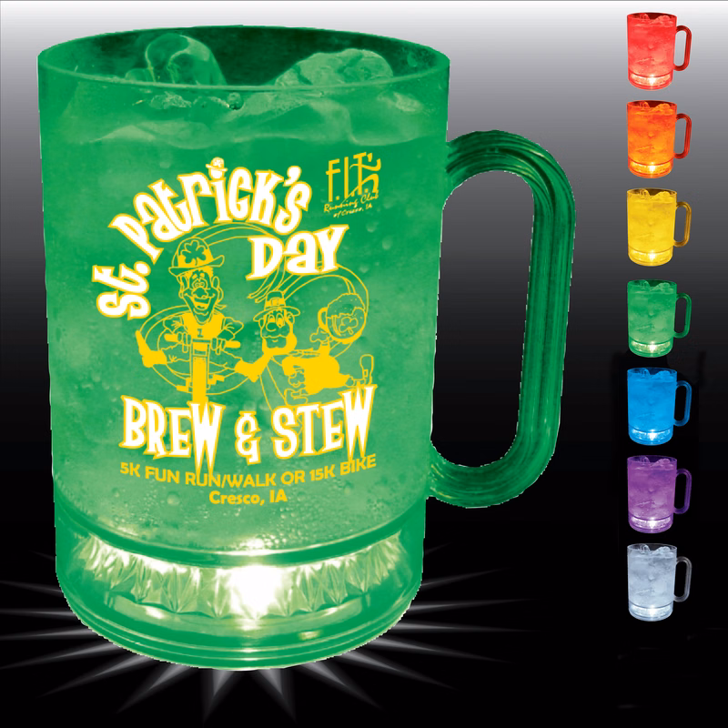 16oz Lites Up Plastic Mug with Handle