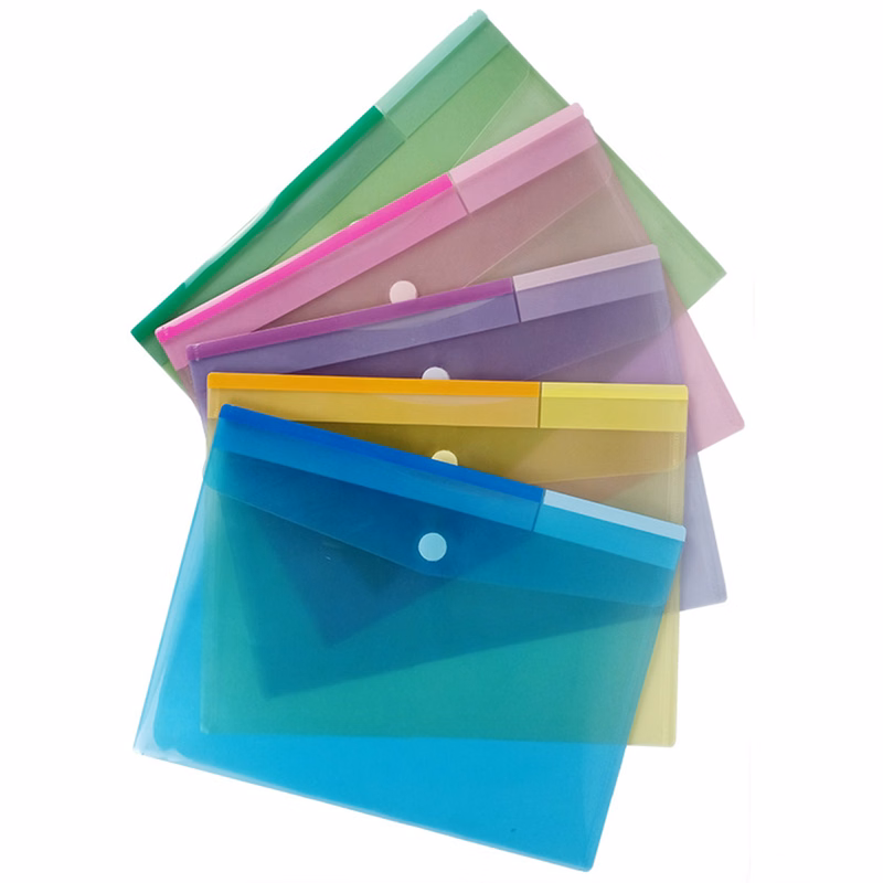 Hook And Loop PP Folder Document Bag