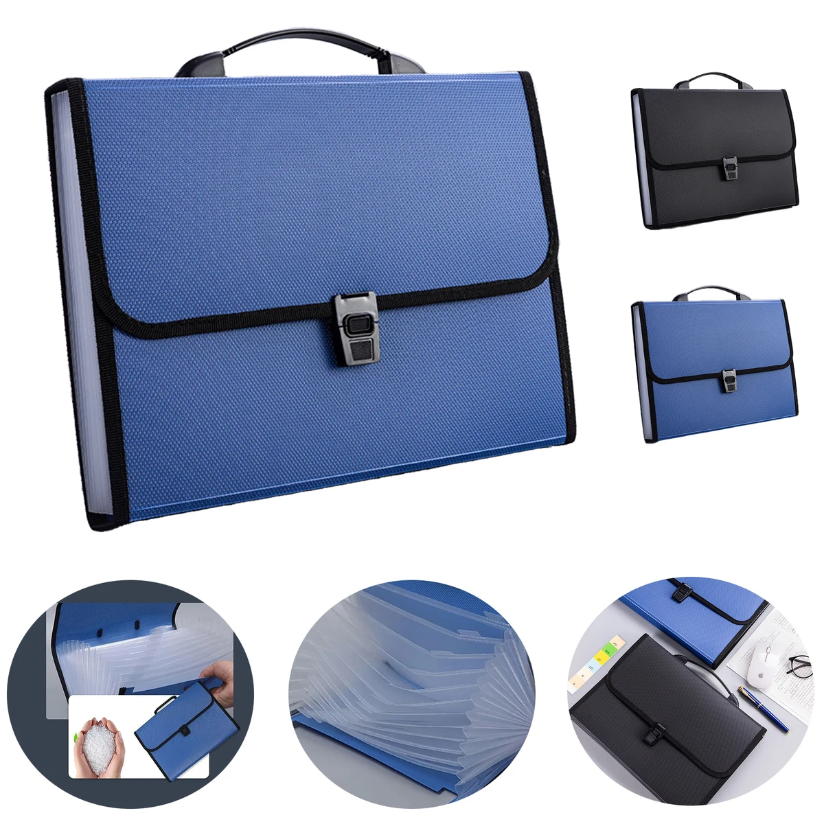 13 Pockets Portable Handheld File Organizer 1