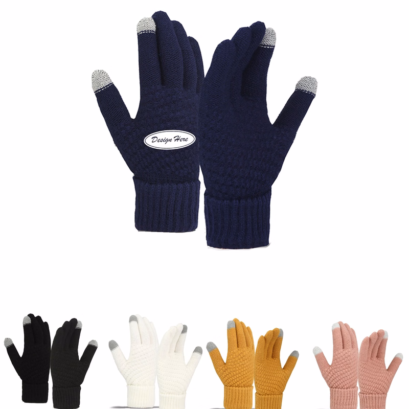 Wool-Blend Winter Gloves for Women, Soft & Cozy Cold Weather Wear