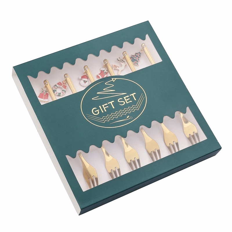 Christmas Stainless Steel Fork Set