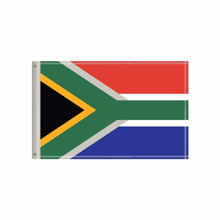 National Flag, South Africa, Single-Sided - 36"W x 24"H