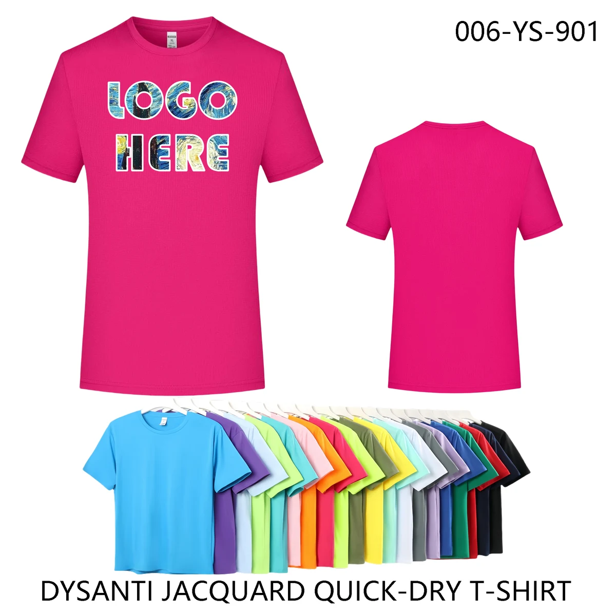 Custom Logo Quick-Dry Tee - Dri-Fit | Unisex Crew Neck 1