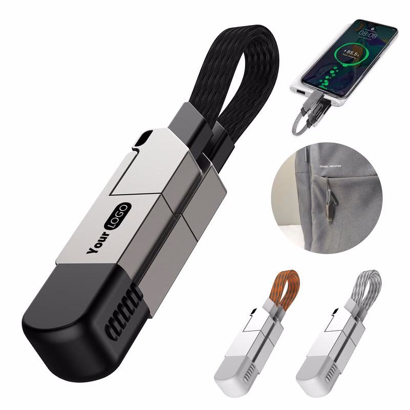 Zinc Alloy Portable Fast Charging Data Cable