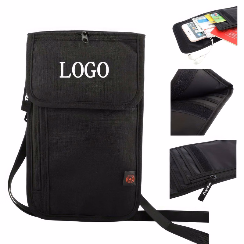 Travel Neck Pouch, RFID Passport Holder