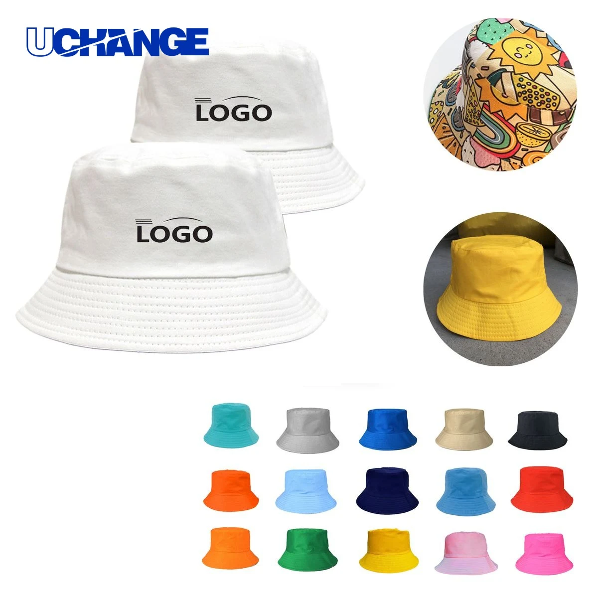 Customizable Sun Protection Bucket Hat 1