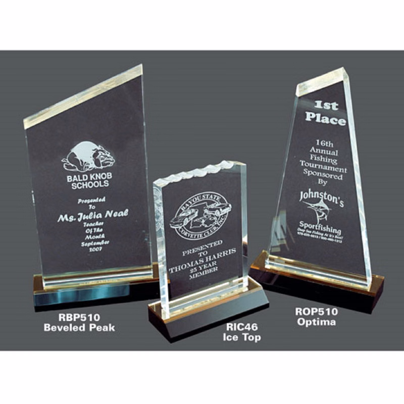 Reflection Awards Beveled Peak w5" x 10"