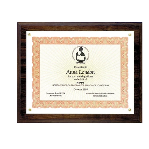 Simulated Walnut Photo Plaque 1