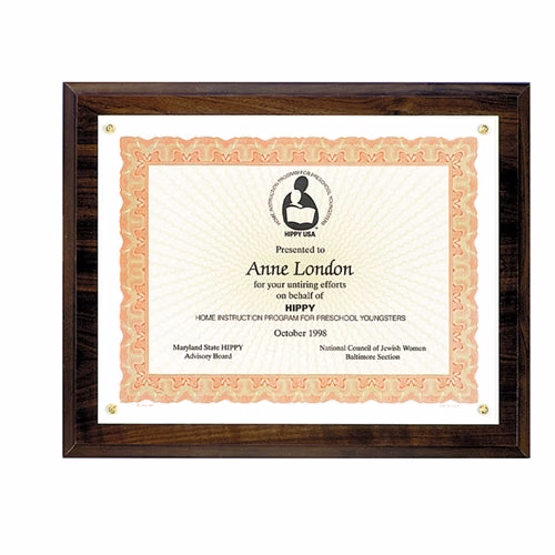 Simulated Walnut Photo Plaque