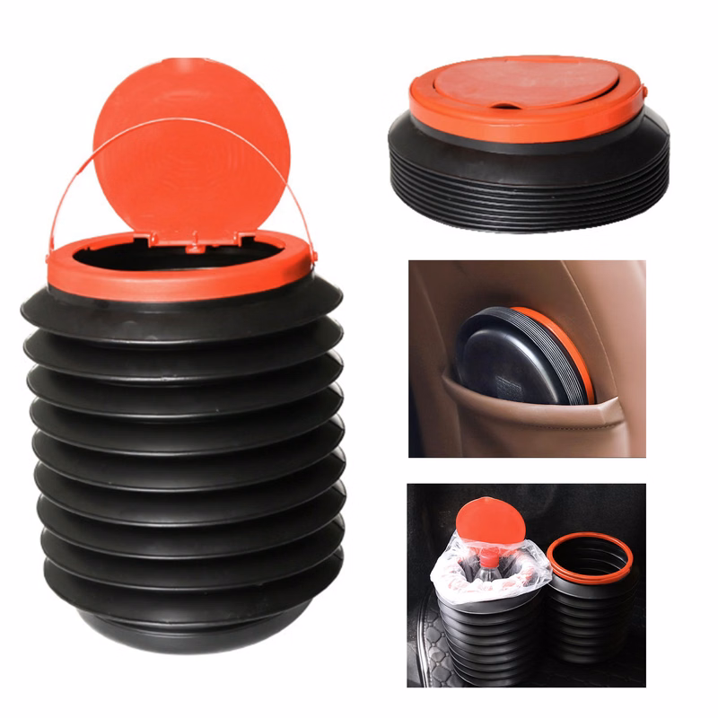 Car Portable Telescopic Trash Can Retractable Water Bucket