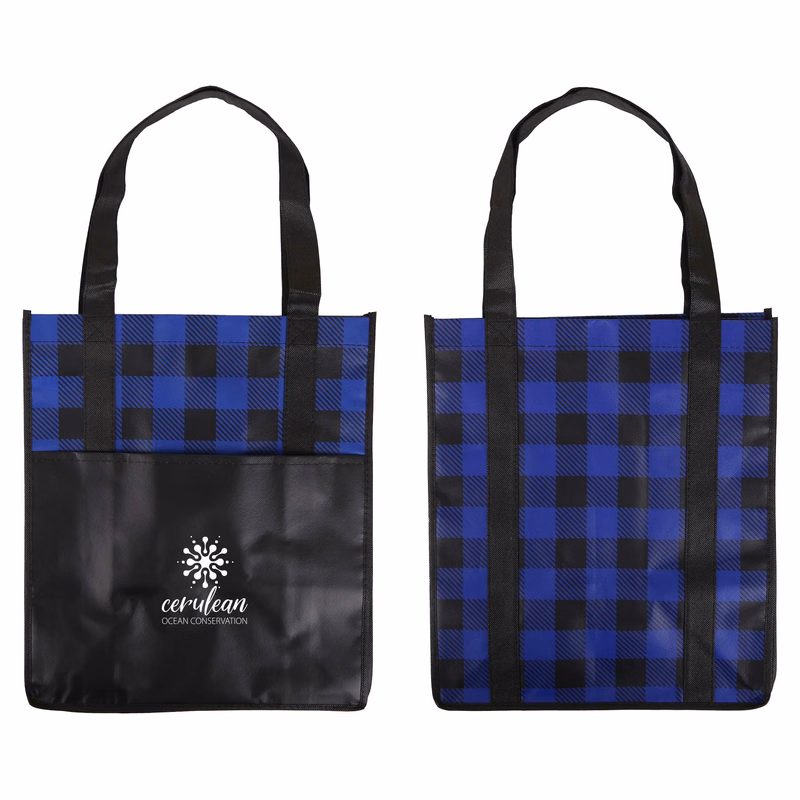 Lumberjack Plaid Laminated Tote