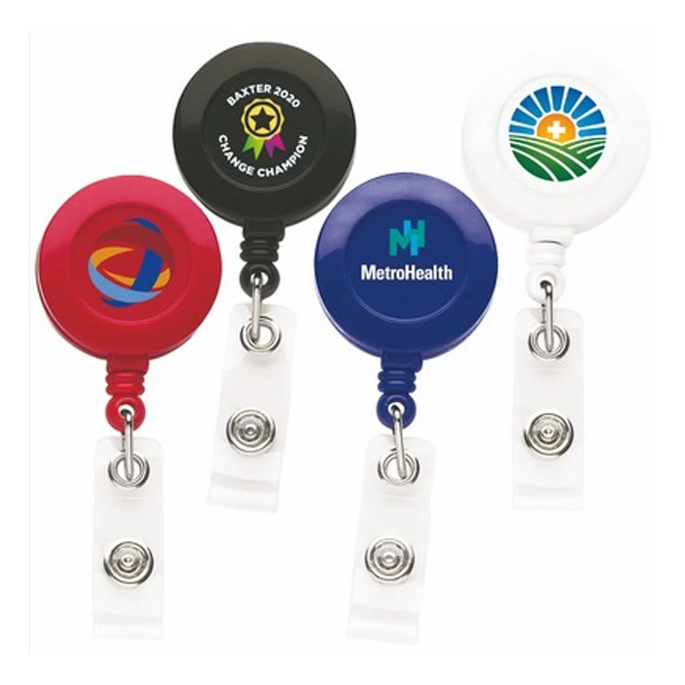 Round Retractable Badge Reel 1