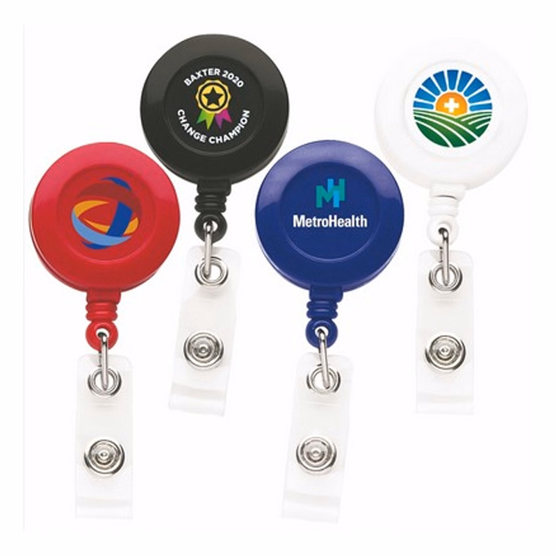 Round Retractable Badge Reel