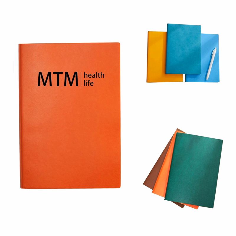 A5 Writing Notebook Ruled Medium Leather Cover