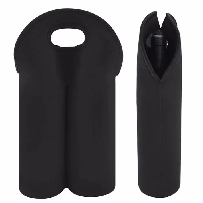 Two Bottle Insulated Neoprene Wine Holder