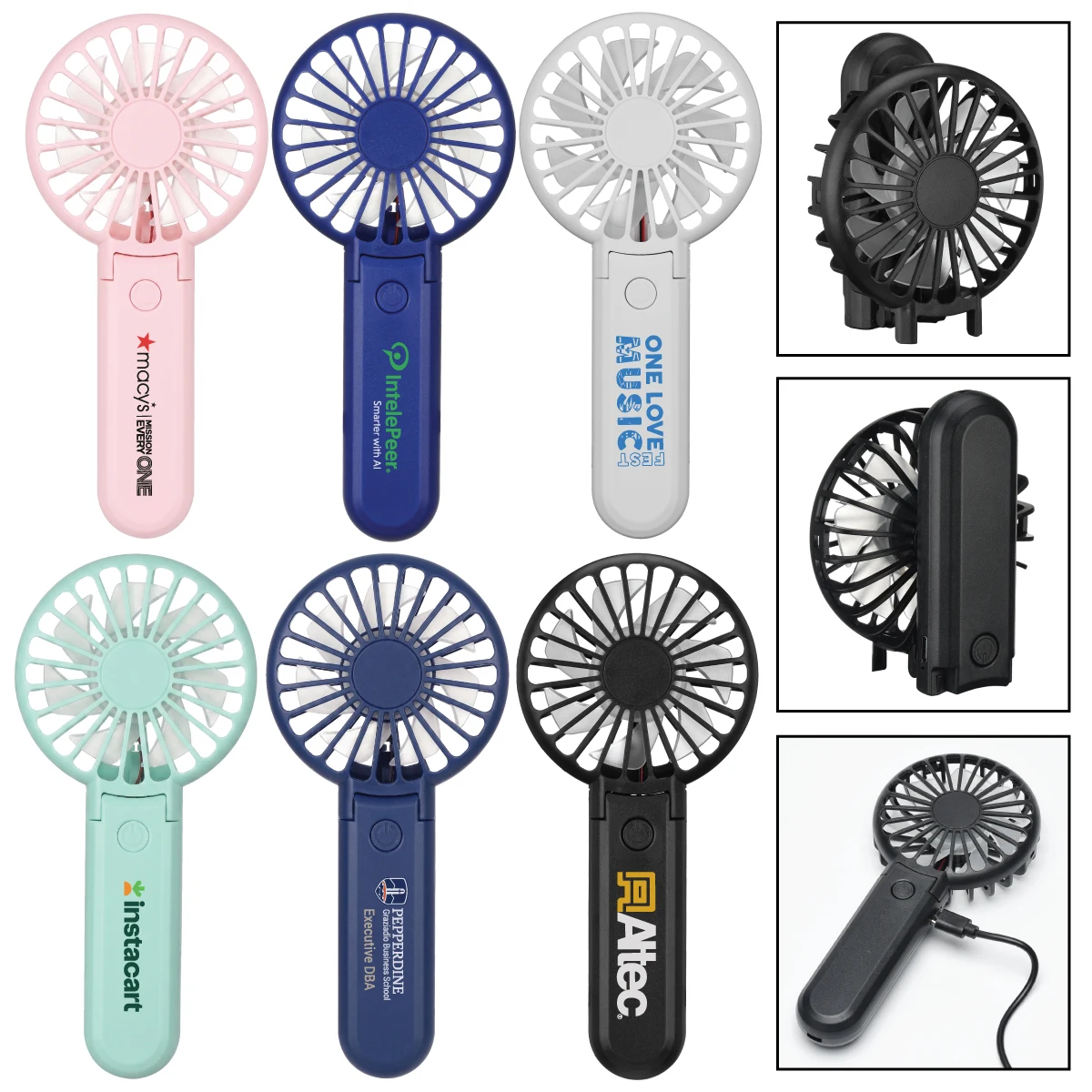 Handheld Rechargeable Folding Mini USB Fan 1