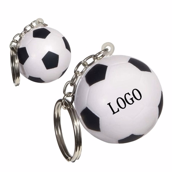 Soccer Ball Stress Key Chain