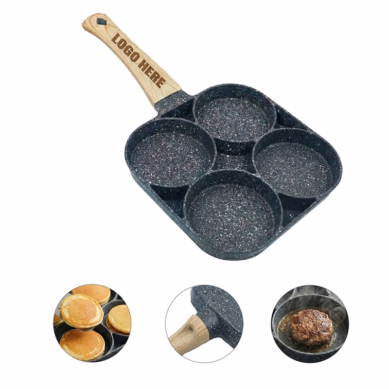 4 Cup Divided Non Stick Aluminum Cooking Pan