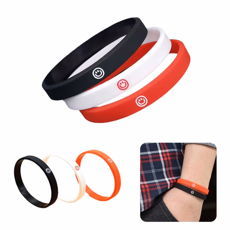3/8" Debossed Silicone Wristband