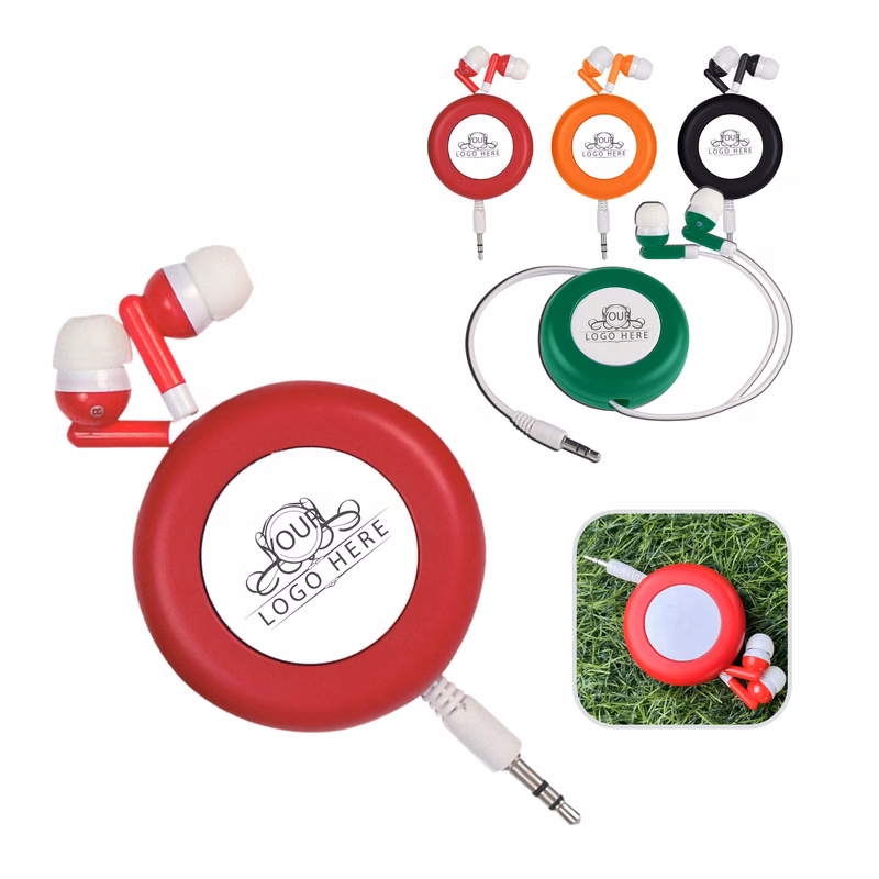 Retractable Earphone with Case