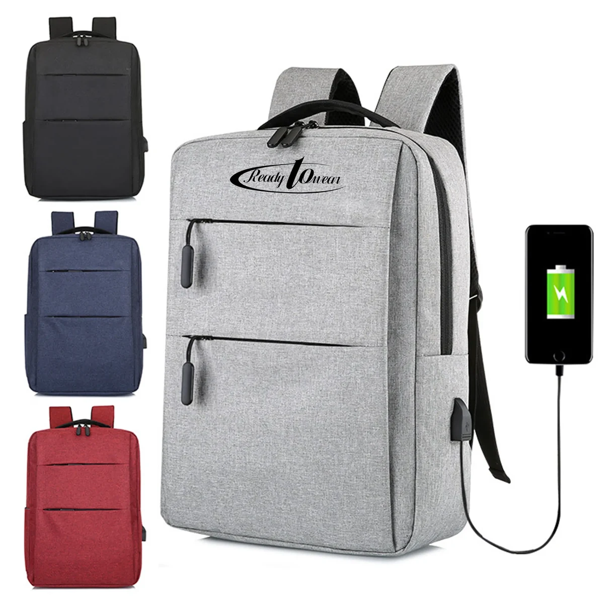Laptop Backpack Suitable for Business Travel Printed Logo 1