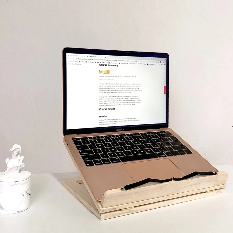 Wood Foldable Laptop Stand 1