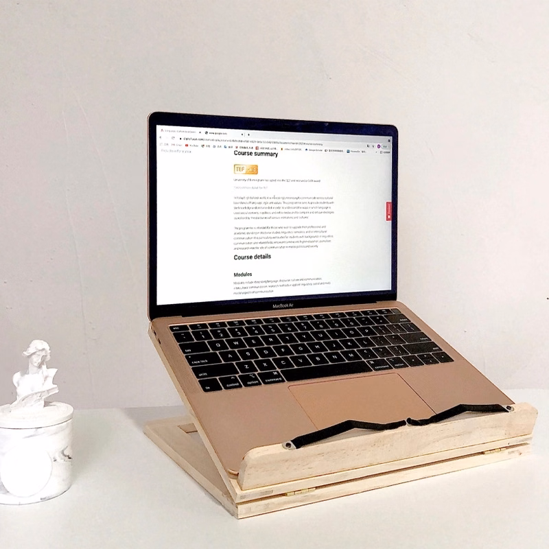 Wood Foldable Laptop Stand