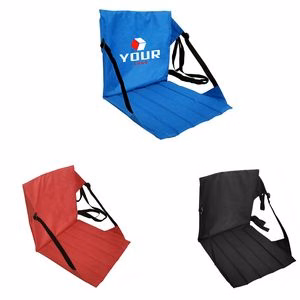 17.3" Portable Folding Stadium Chair Padded Seat