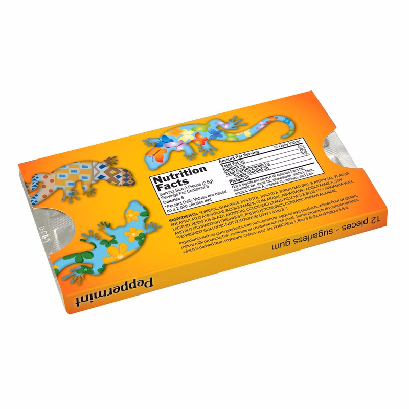 Sugarless Peppermint Chewing Gum