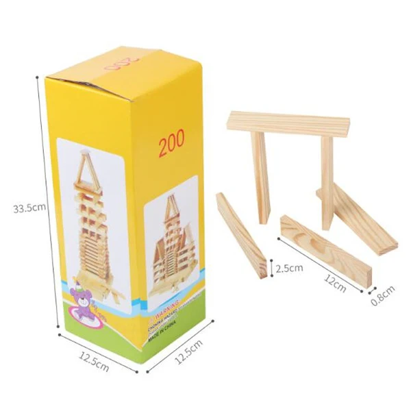 200 Pieces Tumble Tower Blocks Game 1