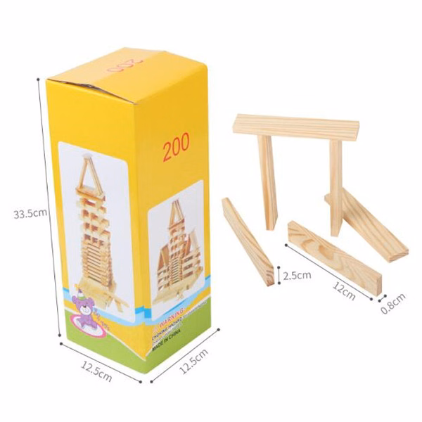 200 Pieces Tumble Tower Blocks Game