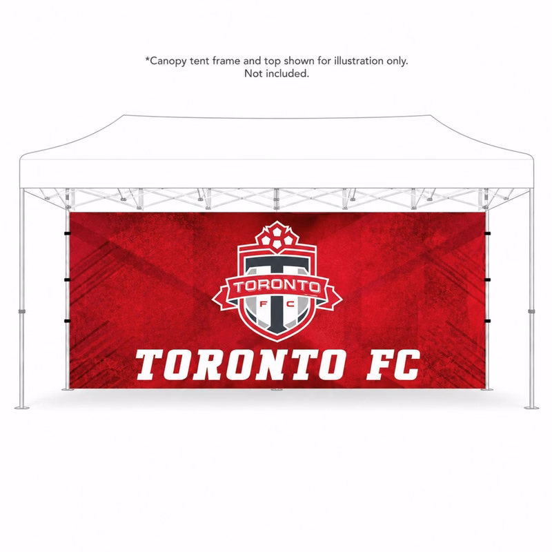 48Hr Quick Ship - Full 15' Back Wall for 10x15 Tent Kit, Sublimated, Double Sided Print
