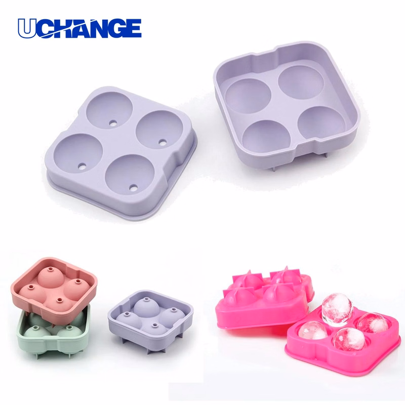 Silicone Ice Ball Mold Tray (Set of 4)