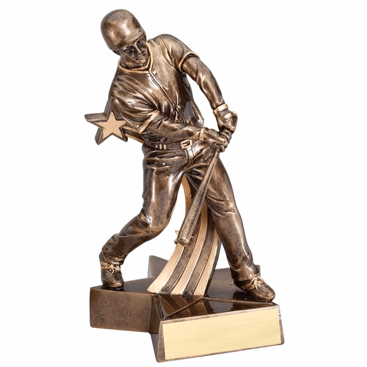 6 1/2" Tall Baseball Male Superstar Resin Award