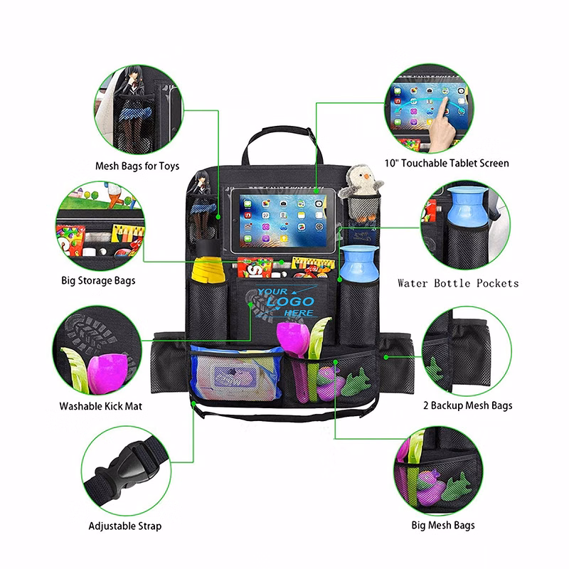 Backseat Car Organizer with Storage Pockets