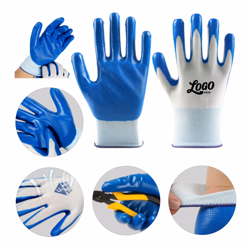 Nitrile Coated Non-Slip Wear-Resistant Safety Gloves