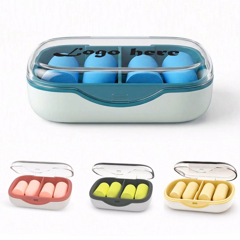Reusable Noise Reducing Earplugs With Case