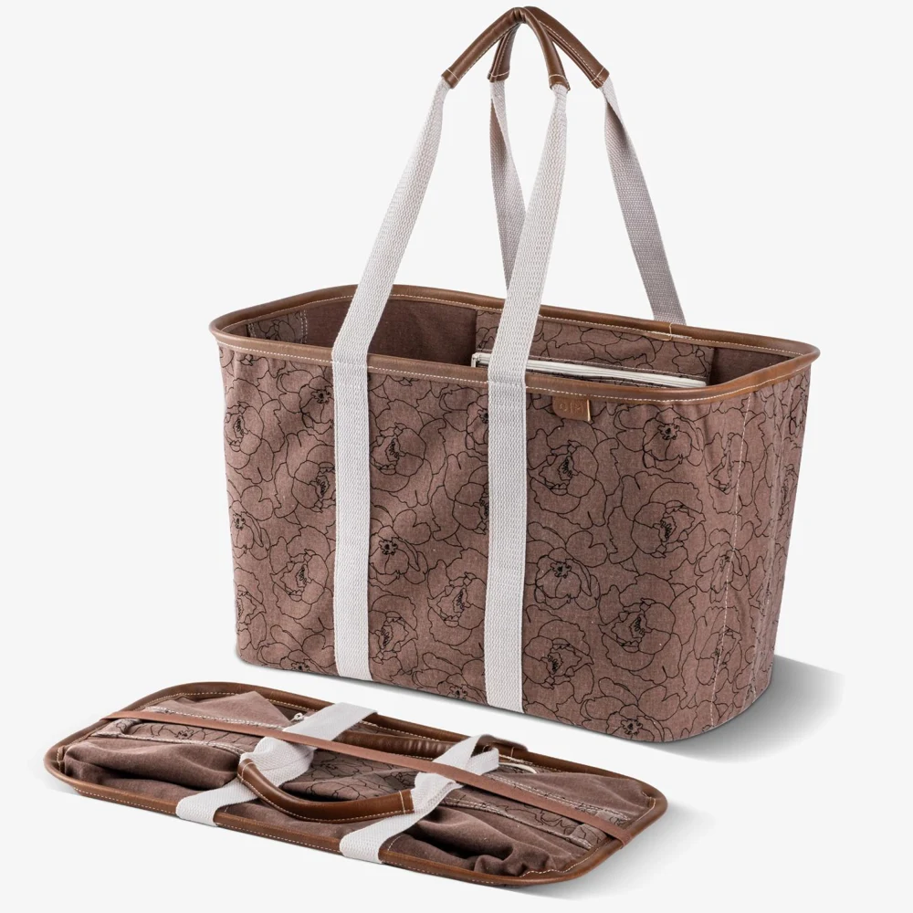 CleverMade® Premium Eco Foldaway Collapsible LUXE Tote 1