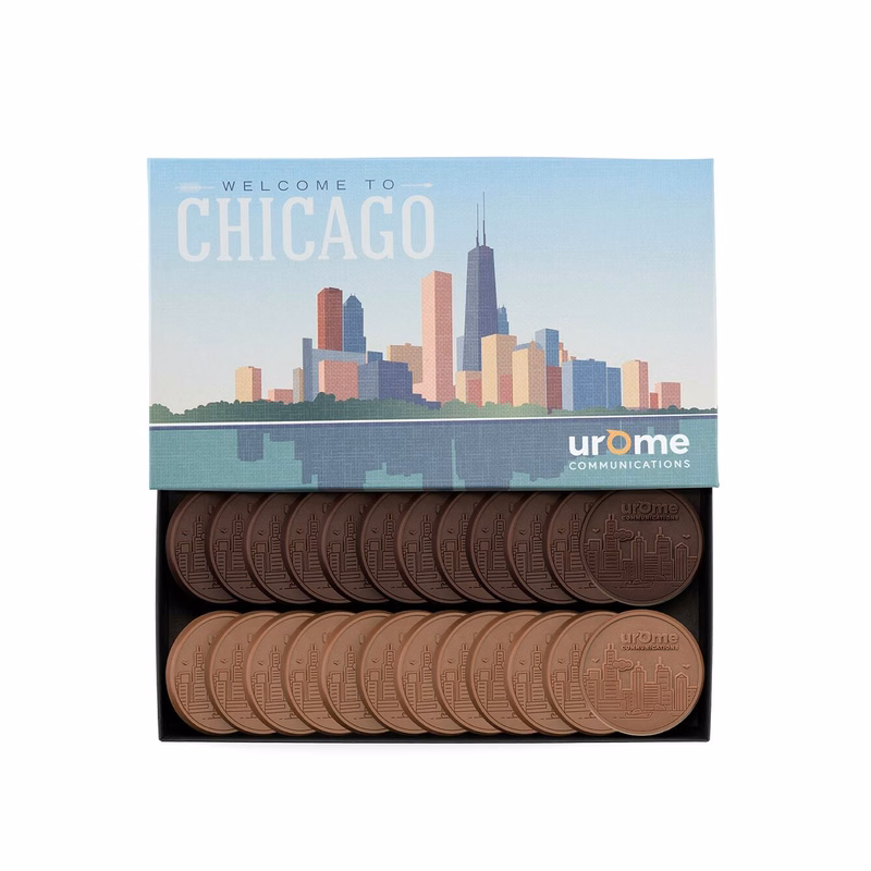 Decadent 6-Piece Chocolate Cookie Gift Set with Classic Custom Packaging