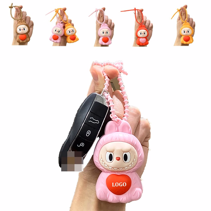 Labubu Love Decompression Keychain