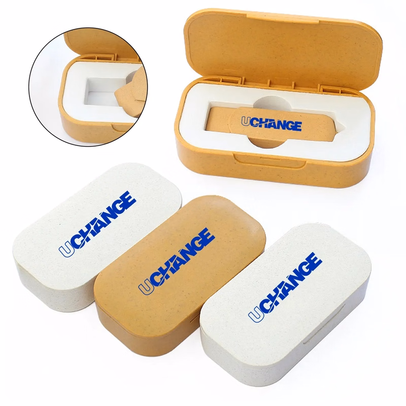 Eco USB Flash Drive Set With Biodegradable Gift Box