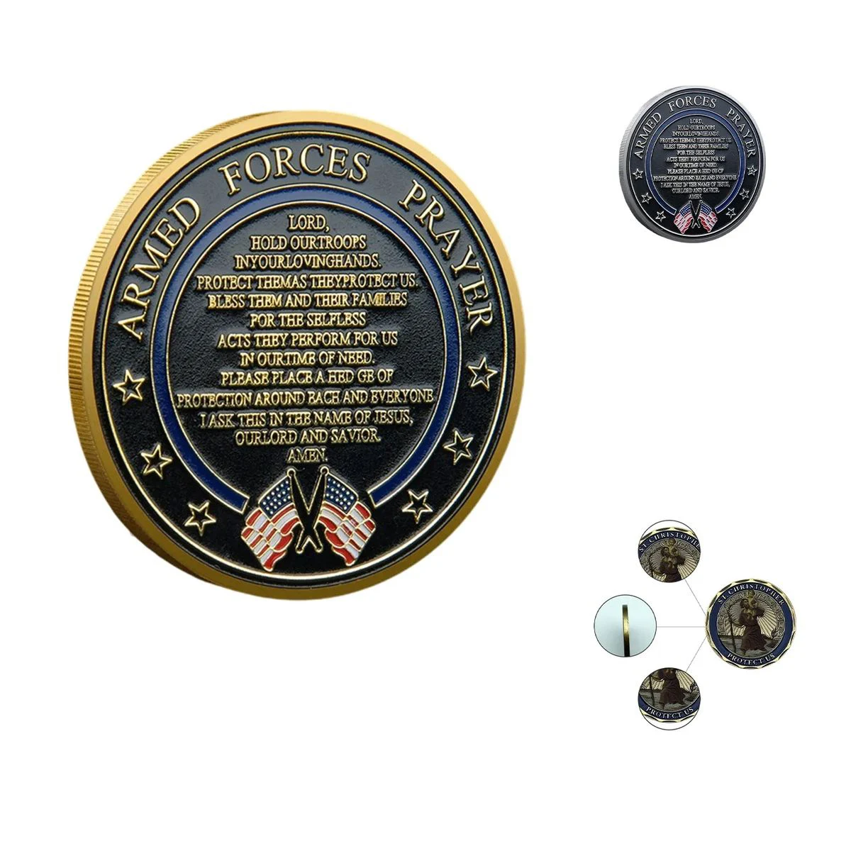 Double Sided Veteran Recognition Coin 1