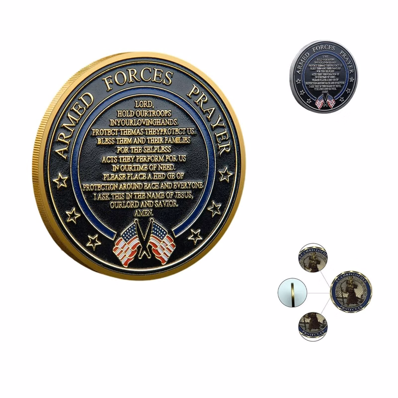 Double Sided Veteran Recognition Coin