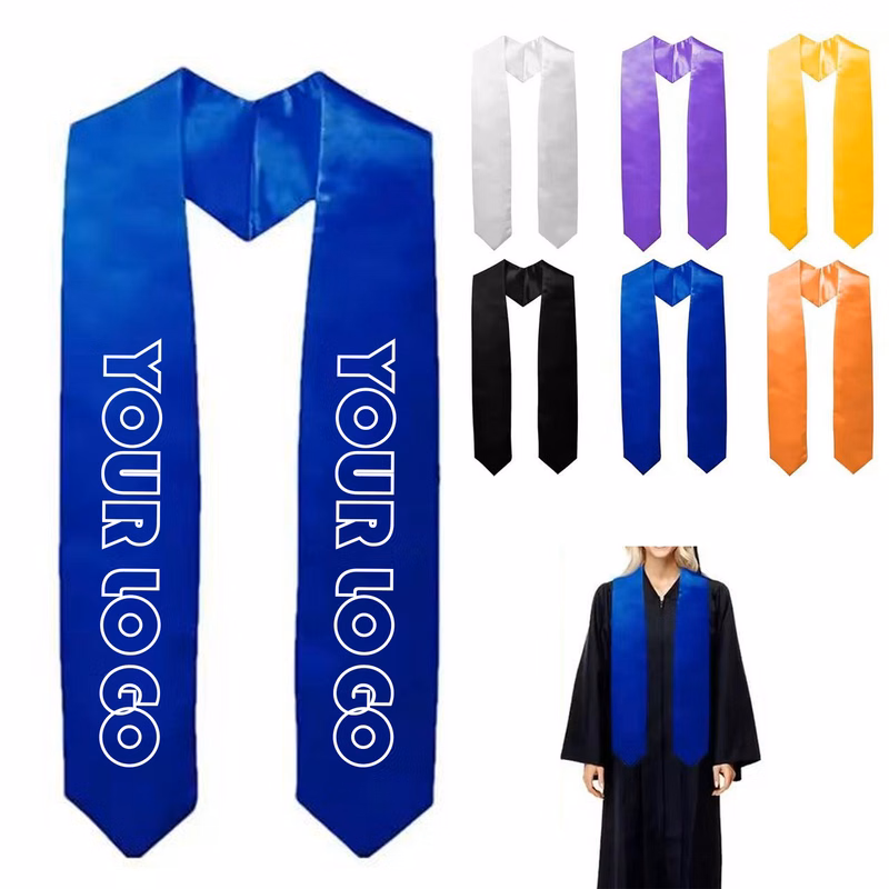 Plain Graduation Stole Colorful Stole For Adult