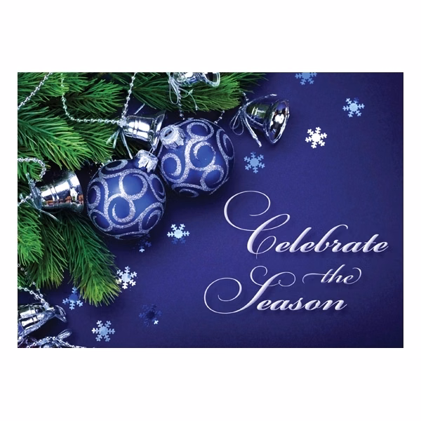 Ornaments and Bells Holiday Greeting Card