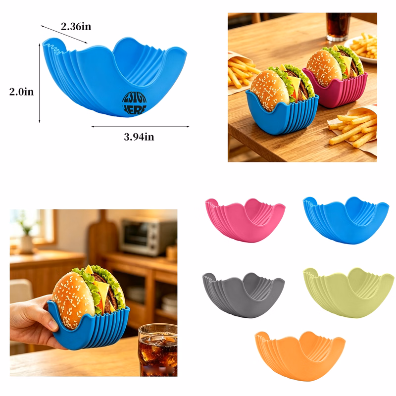 Expandable Silicone Burger Stand