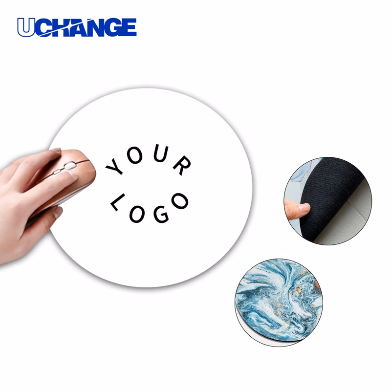 Round Mouse Pad Mat 8 Inch Rubber Base Design