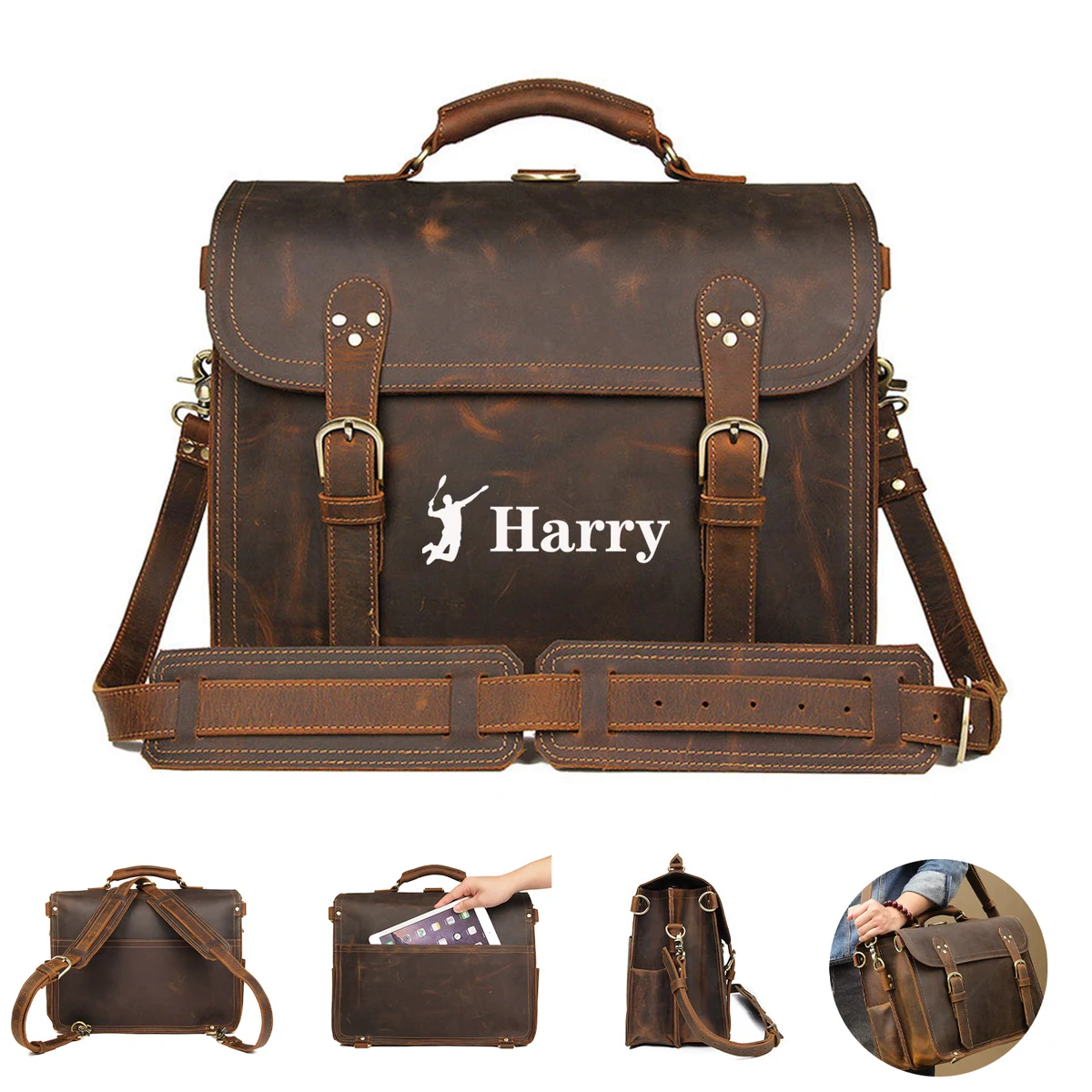 Classic Leather Backpack 1